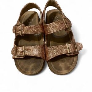 Cat & Jack Glittery Brown Sandals